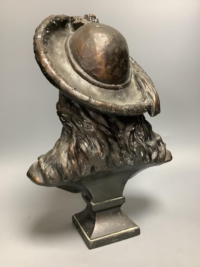 A spelter bust of Odette, circa 1900